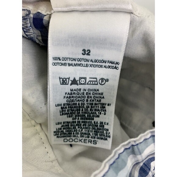 Eddie Bauer And Dockers Shorts Blue Plaid Black Houndstooth Mens Size 32 - Picture 11 of 13